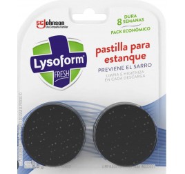 DESINFECTANTE LYSOFORM BANO PASTILLA AZUL (X2)